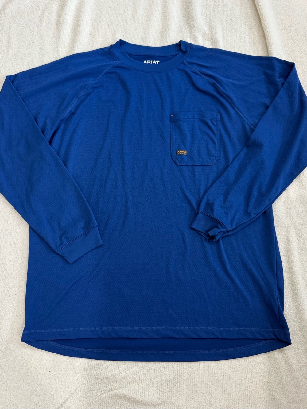 Ariat Rebar Heat Fighter Work Hard LS Graphic Pocket T-Shirt XLT